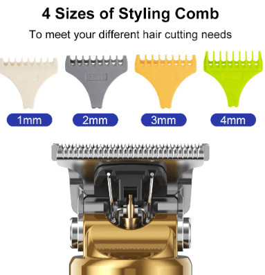 HATTEKER Beard Hair Trimmer for Men Professional Hair Clippers Grooming Cutting Kit Mustache T Blade Trimmer - HATTEKER