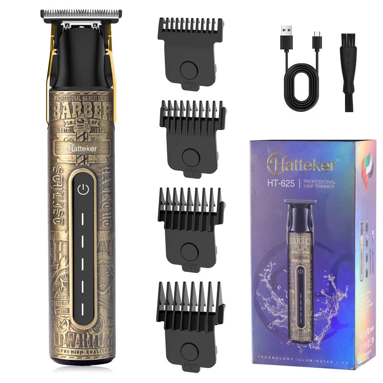 Hair Cutting Machine T-Blade Men Hair Trimmer USB Rechargeable Baldheaded Hair Clippers