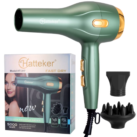 Sèche-cheveux professionnel Hatteker HT-317 à ions négatifs