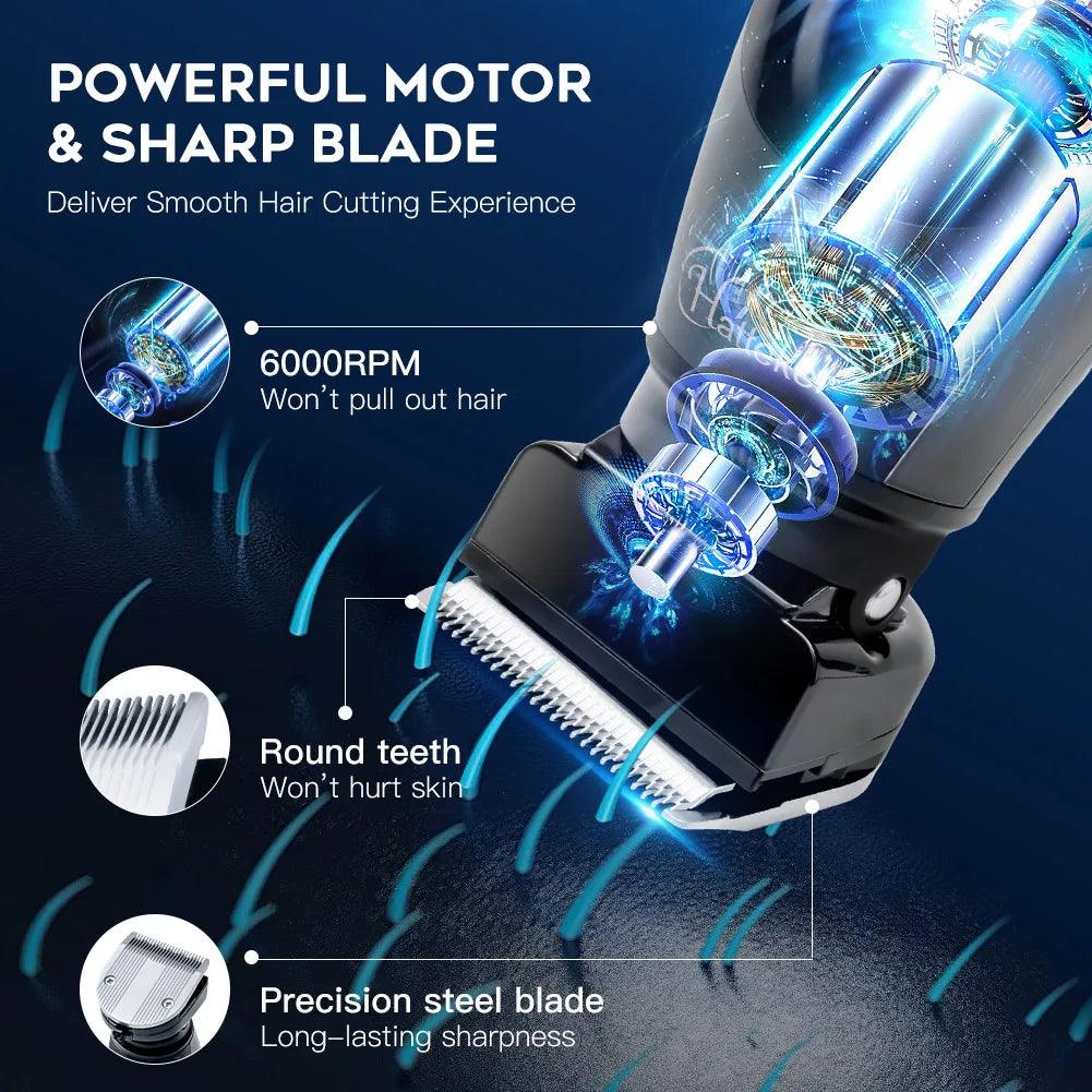 HATTEKER Handheld Electric Hair Clipper Hair Trimmer Pubic Body Grooming Bikini - HATTEKER