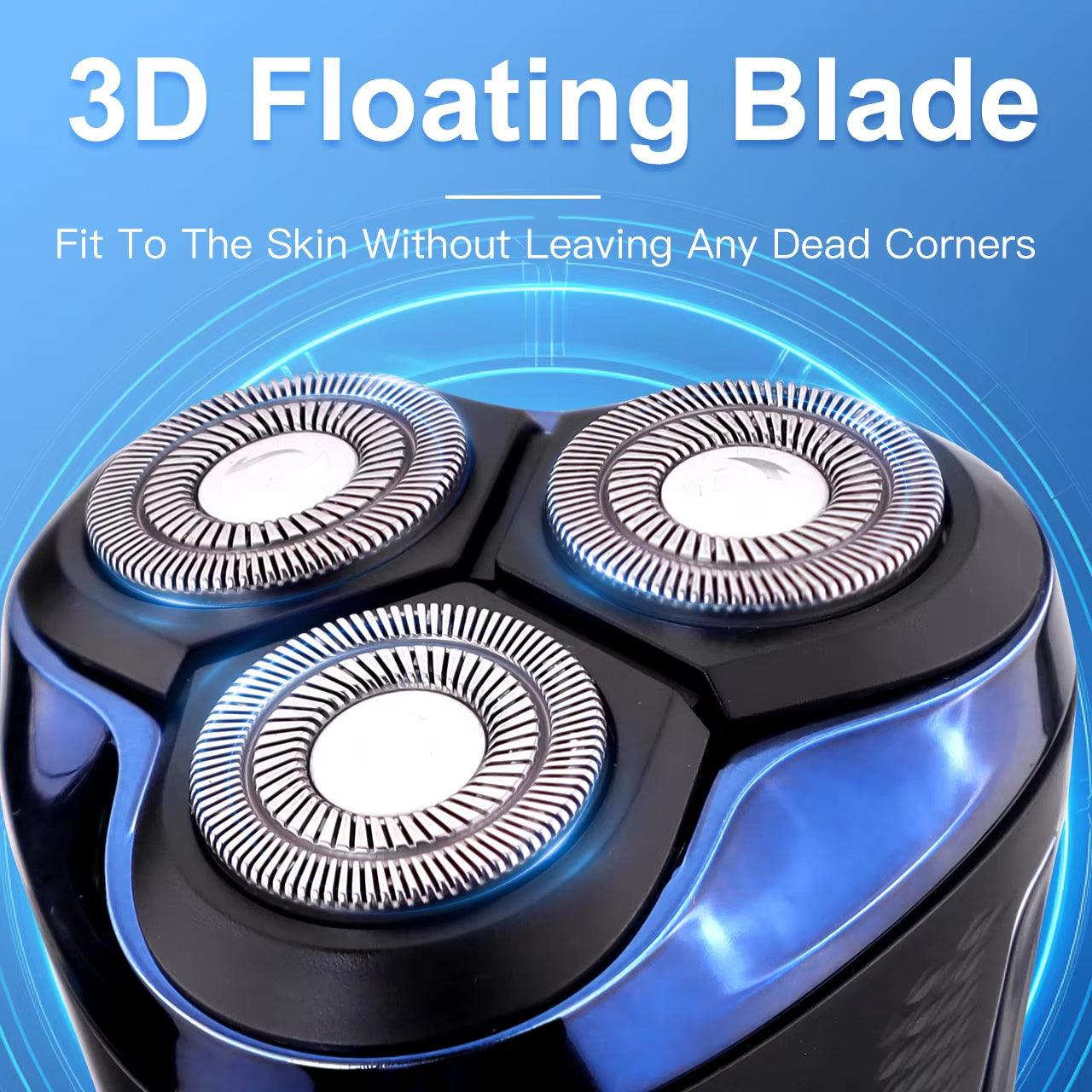 Men Beard Trimmer Rotary Waterproof USB Charging Shaving Machine Electric Shaver Beard Trimmer