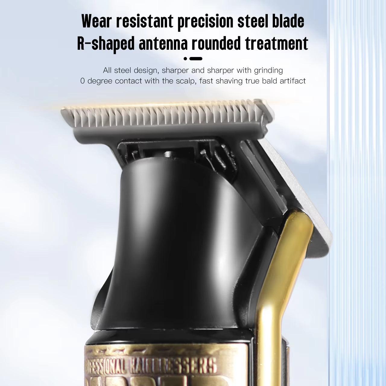 Hair Cutting Machine T-Blade Men Hair Trimmer USB Rechargeable Baldheaded Hair Clippers