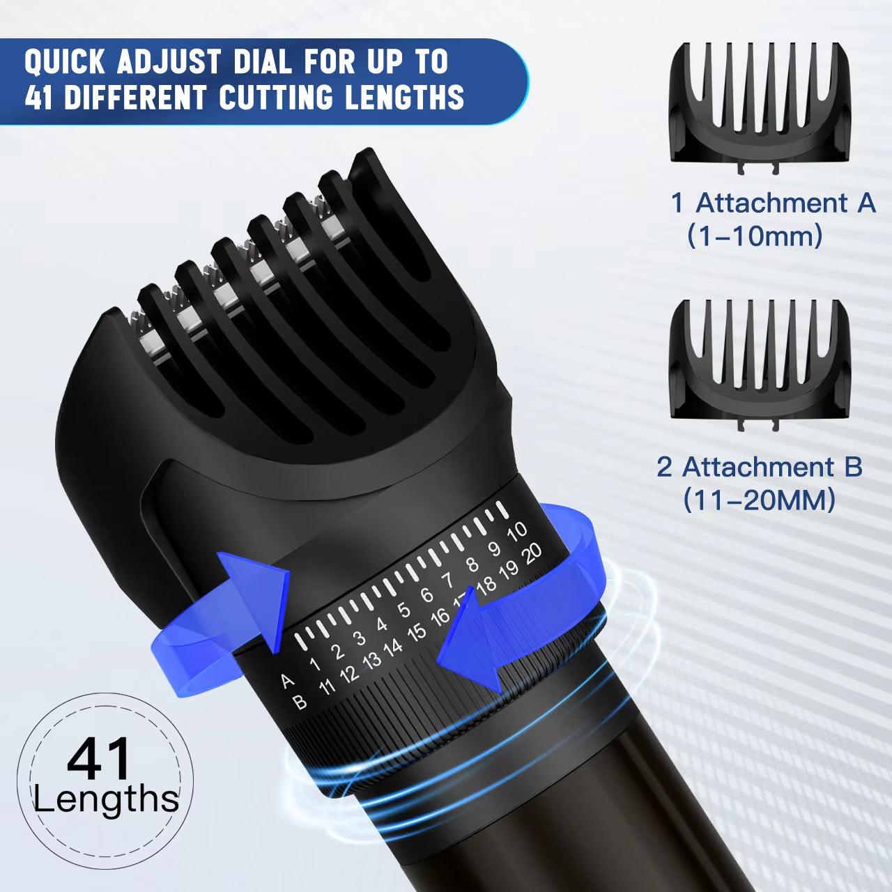 5 in 1 Barbershop Hair Cutting Kit Trimmer Cordless T-Blade Hair Clippers Electric Hair Cut Machine