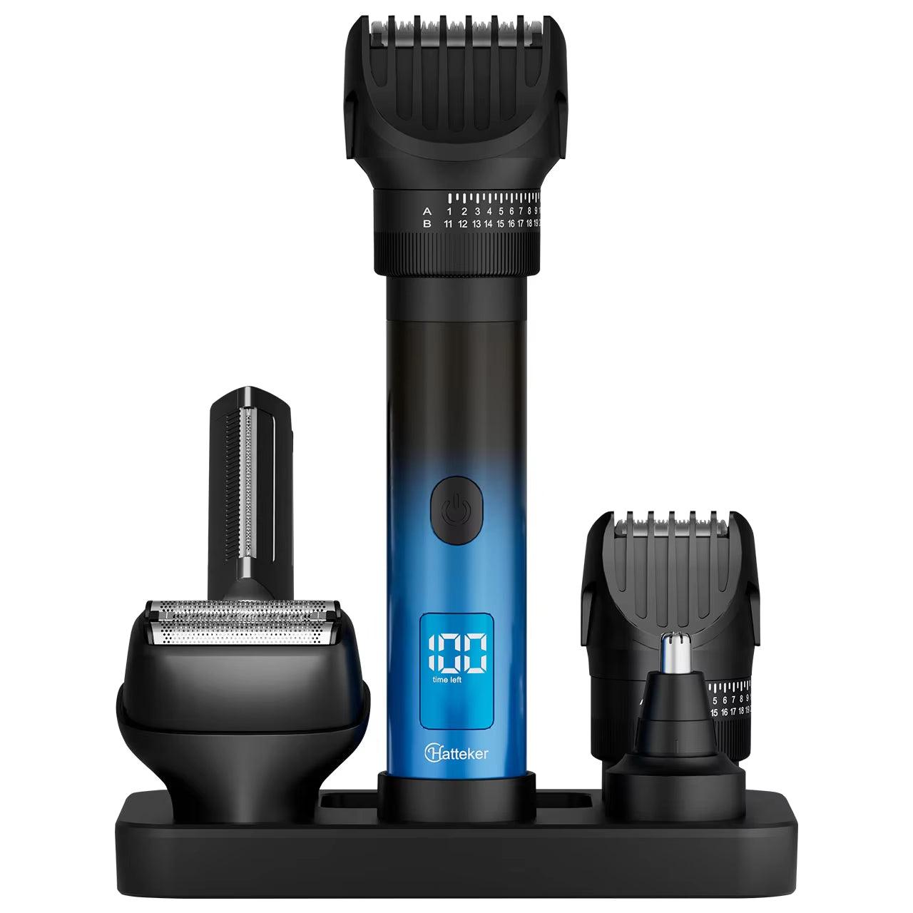 5 in 1 Barbershop Hair Cutting Kit Trimmer Cordless T-Blade Hair Clippers Electric Hair Cut Machine