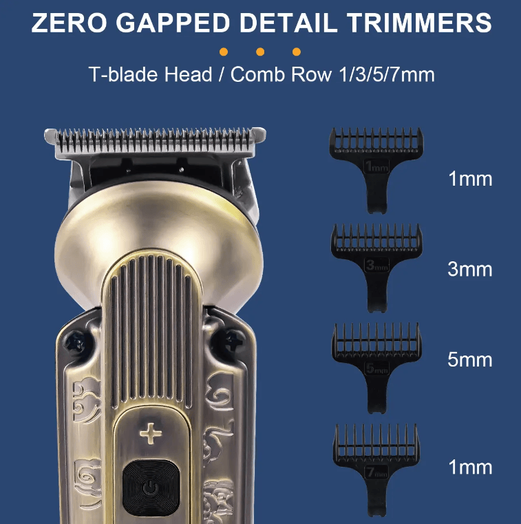 Hatteker Cordless Waterproof Beard Trimmer & Hair Clippers for Men - HATTEKER