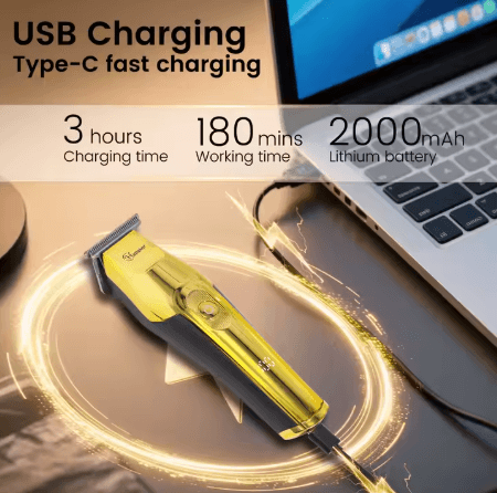 Hatteker Professional Hair Trimmer for Men – Cordless & Waterproof 💈✂️ - HATTEKER