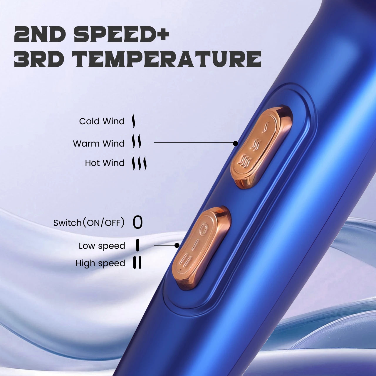 Sèche-cheveux professionnel Hatteker HT-317 à ions négatifs