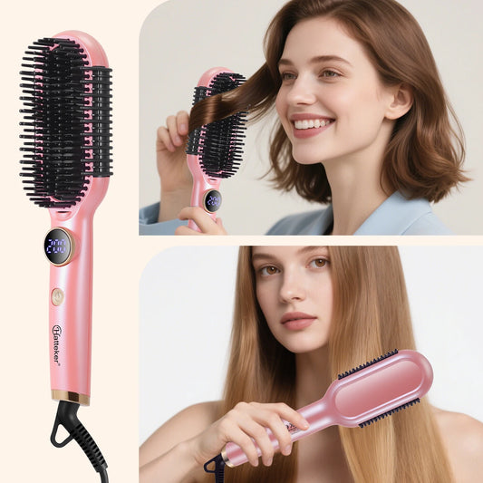 Brosse lissante Hatteker avec affichage LED de la température