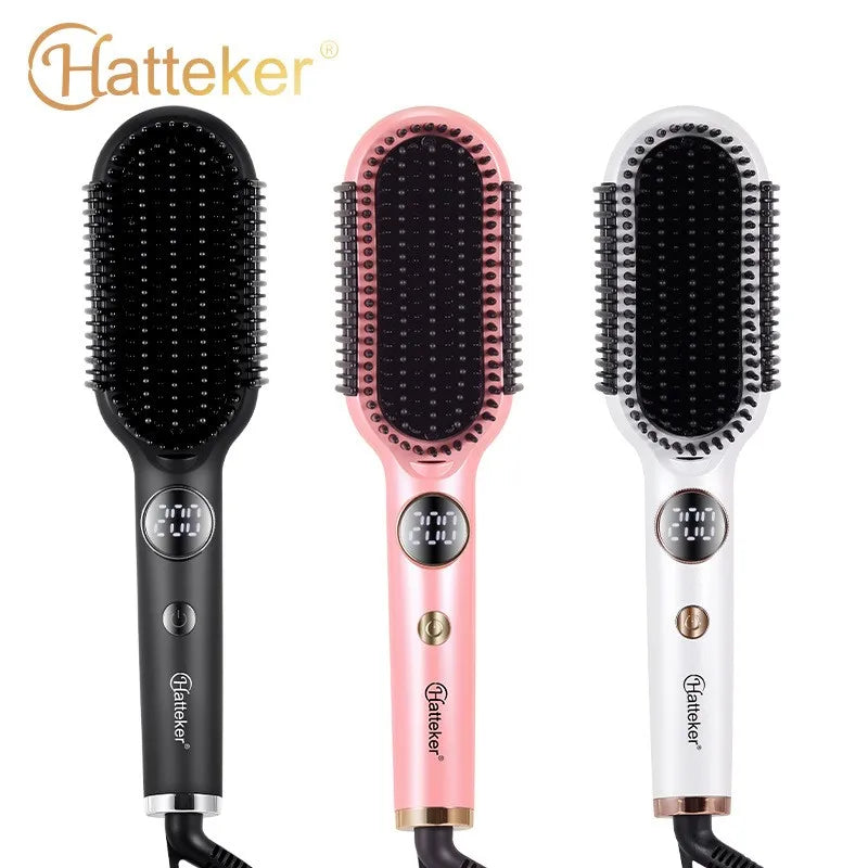 Brosse lissante Hatteker avec affichage LED de la température