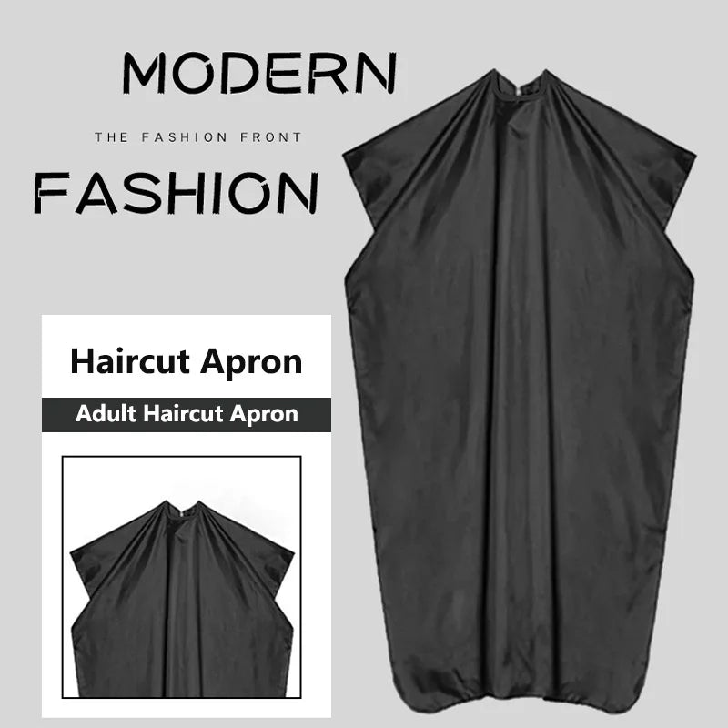 Tablier de coiffure professionnel noir, châle de coiffure, cape