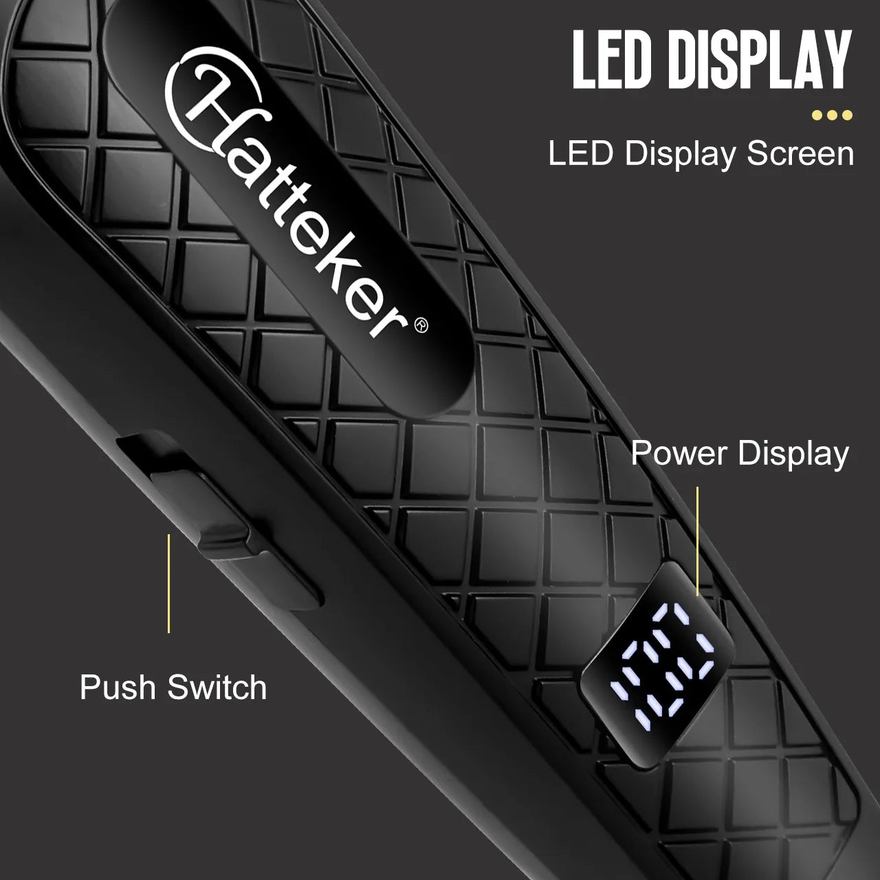 Tondeuse à cheveux Hatteker silencieuse avec chargement USB