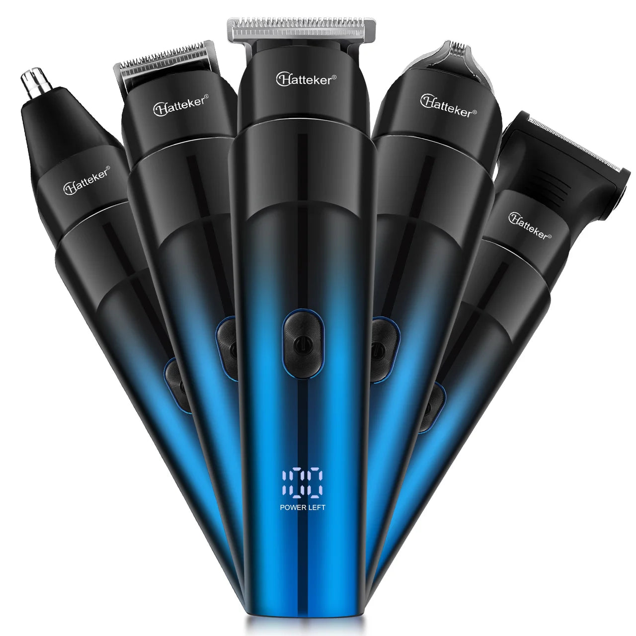 Tondeuse à barbe HAUTEKER HT-622 pour hommes, rasoir électrique étanche sans fil, kit de rasage pour hommes