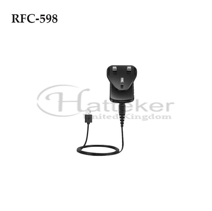 HATTEKER USB And Plug Charger RFC-598 Fast and Reliable Head Charger Compatible for Hatteker Trimmer RFC-598 - HATTEKER