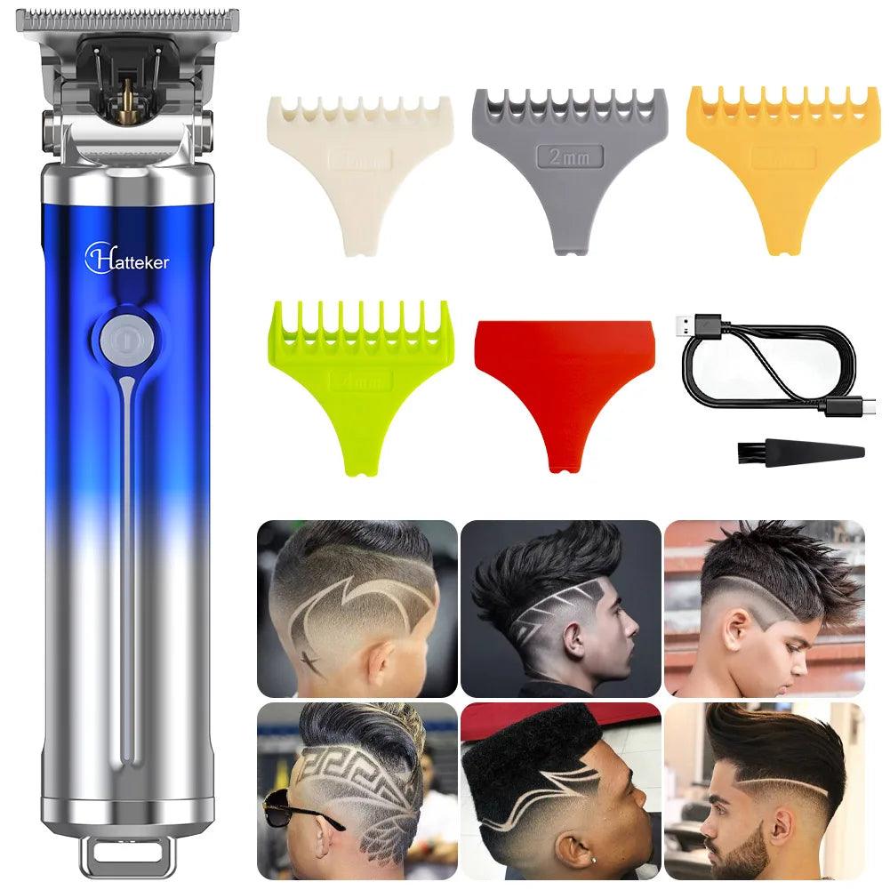 HATTEKER Beard Hair Trimmer for Men Professional Grooming Cutting Kit Mustache - HATTEKER