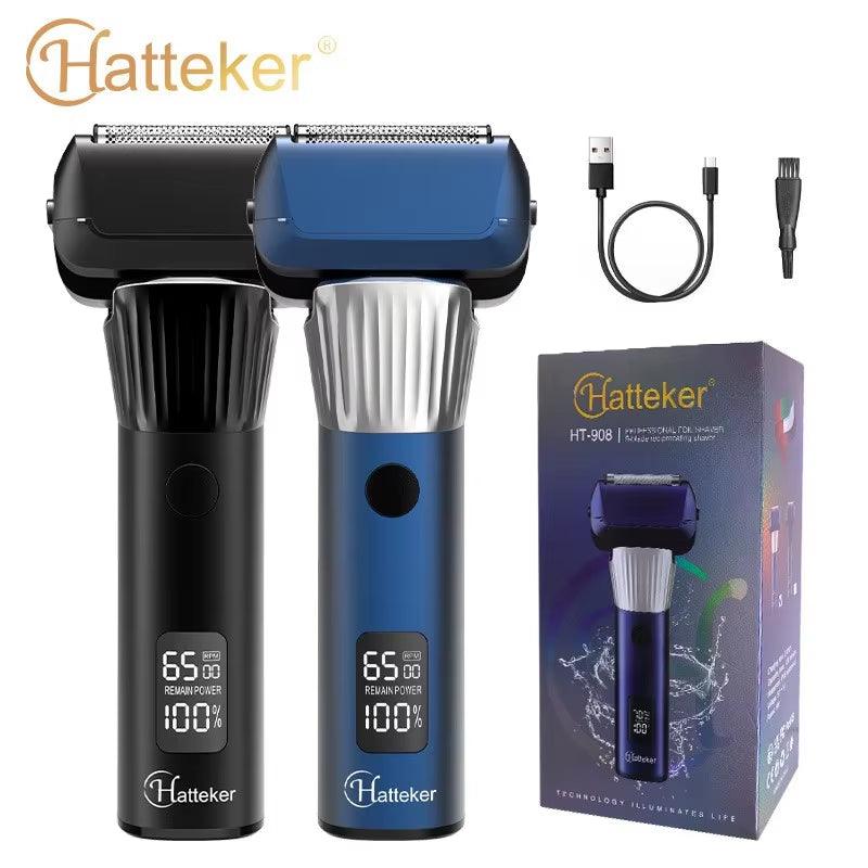 Washable LCD Digital Reciprocating Three-Blade Electric Man Shaver