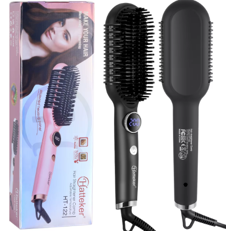 Brosse lissante Hatteker avec affichage LED de la température