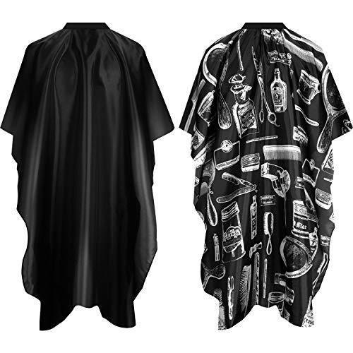 2 Pieces Hairdressing Cape Salon Barber Cape Waterproof - HATTEKER