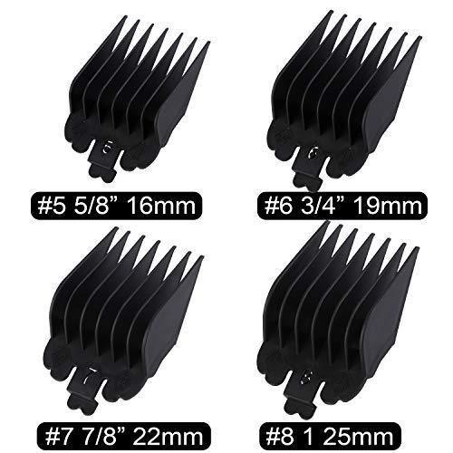 8 Pack Hair Clipper Limit Guide Combs Replacement Guards Set Attachment - HATTEKER