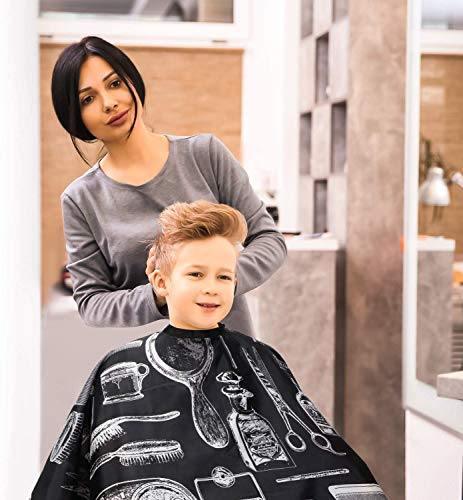 2 Pieces Hairdressing Cape Salon Barber Cape Waterproof - HATTEKER