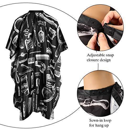 2 Pieces Hairdressing Cape Salon Barber Cape Waterproof - HATTEKER