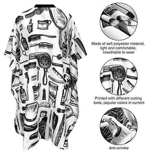 2 Pieces Hairdressing Cape Salon Barber Cape Waterproof - HATTEKER