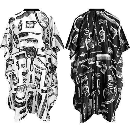 2 Pieces Hairdressing Cape Salon Barber Cape Waterproof - HATTEKER