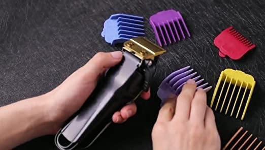 Professional Hair Clipper Guide Combs, Replacement Guards Set, 8 Length Attachment - HATTEKER