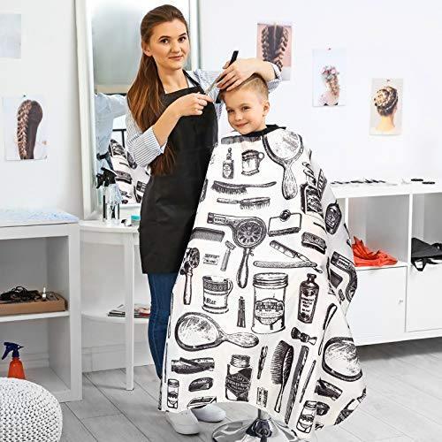 2 Pieces Hairdressing Cape Salon Barber Cape Waterproof - HATTEKER