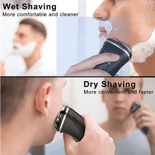 Hatteker Electric Razor Professional Rechargeable Rotary  with Pop-up LED Display - HATTEKER