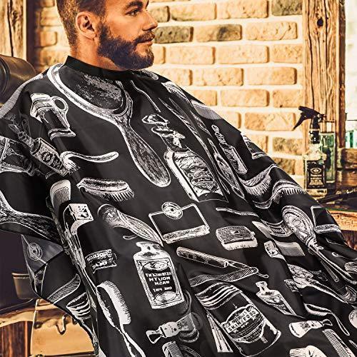 2 Pieces Hairdressing Cape Salon Barber Cape Waterproof - HATTEKER