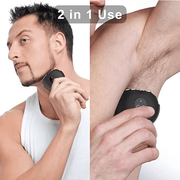 HATTEKER Mens Electric Shaver  Cordless Electric Razor Body Grooming LED Waterproof - HATTEKER