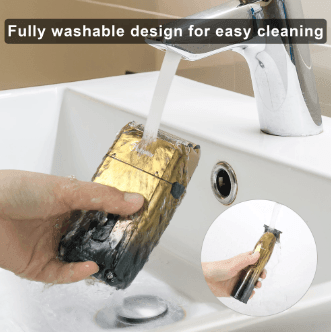 Hatteker Foil Shaver Razor with Precision Trimmer Triple Blades Waterproof Cordless - HATTEKER