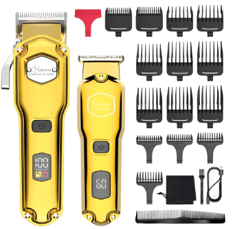 Hatteker Lot 2 Professional Hair clipper Metal Electric Cordless  USB Charging - HATTEKER