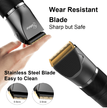 HATTEKER Pro Hair Clipper Multifunction  Stainless steel Blade Hair Trimmer Nose Hair Beard - HATTEKER