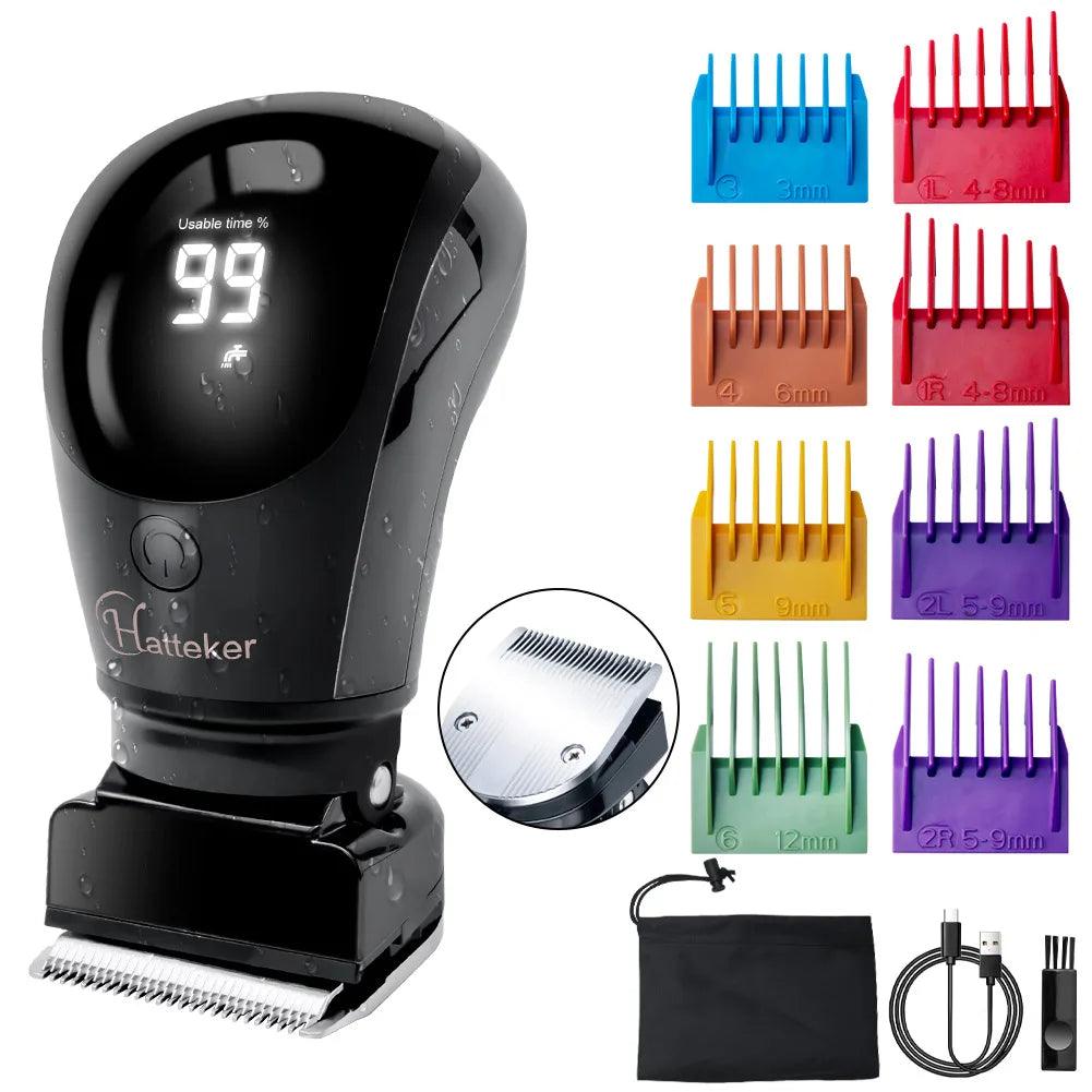 HATTEKER Handheld Electric Hair Clipper Hair Trimmer Pubic Body Grooming Bikini - HATTEKER