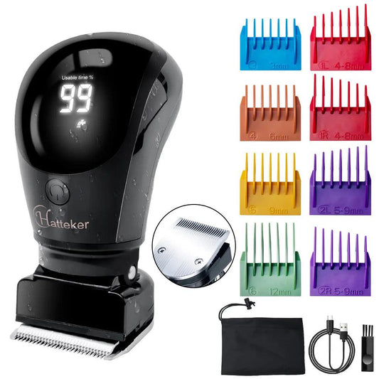 HATTEKER Handheld Electric Hair Clipper Hair Trimmer Pubic Body Grooming Bikini - HATTEKER