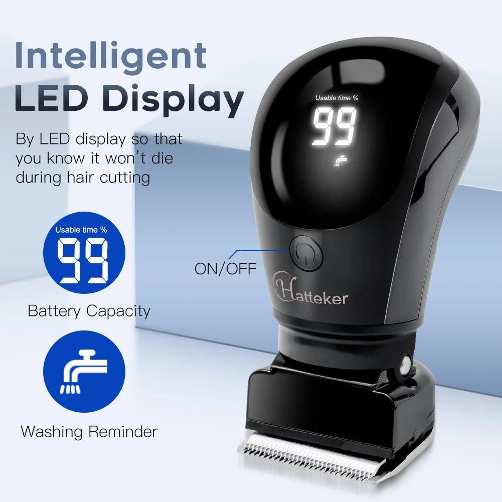 HATTEKER Handheld Electric Hair Clipper Hair Trimmer Pubic Body Grooming Bikini - HATTEKER