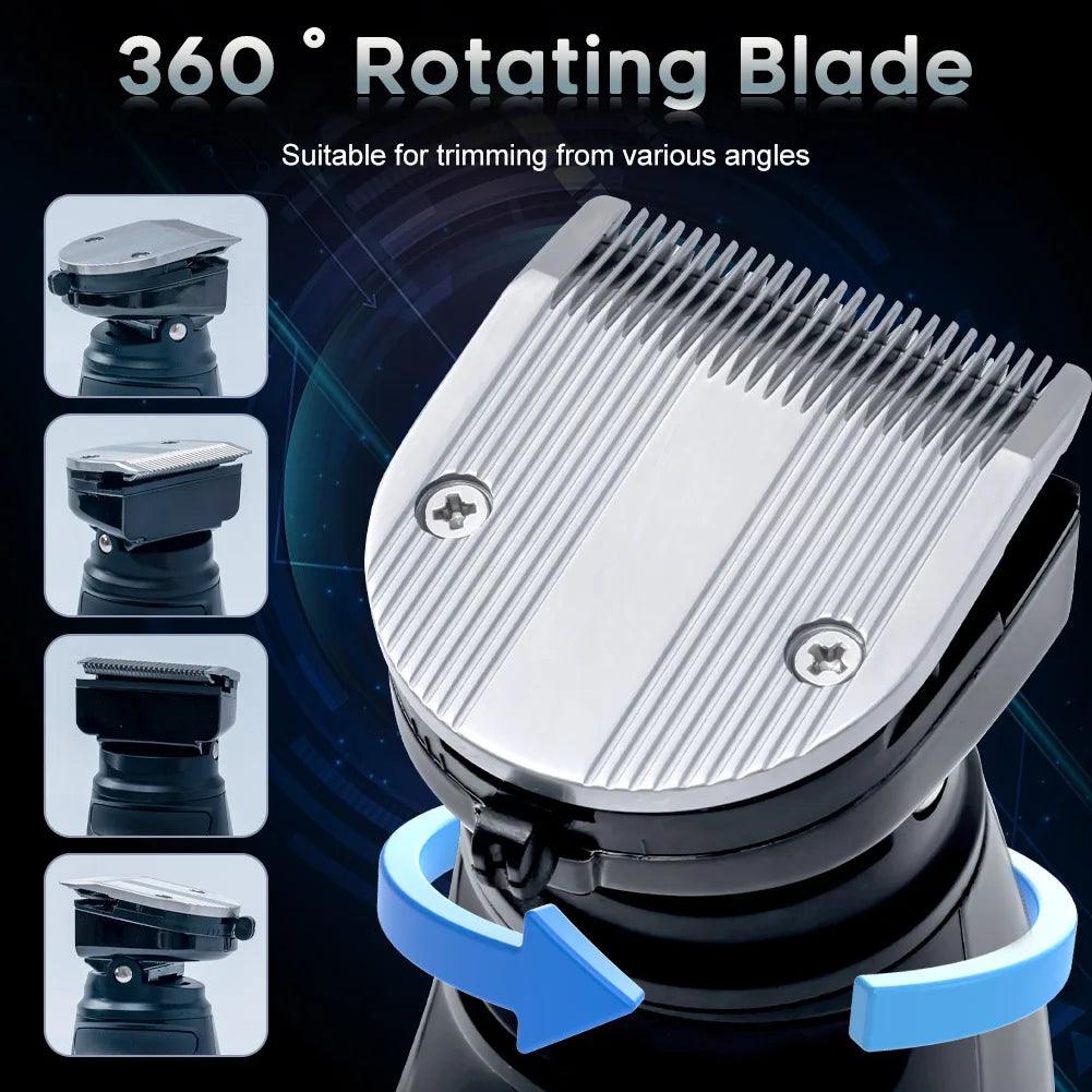 HATTEKER Handheld Electric Hair Clipper Hair Trimmer Pubic Body Grooming Bikini - HATTEKER