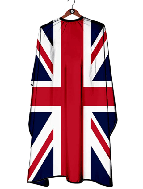 ENGLISH FLAG Barber Cape Hair Cutting Cape Waterproof Professional - HATTEKER
