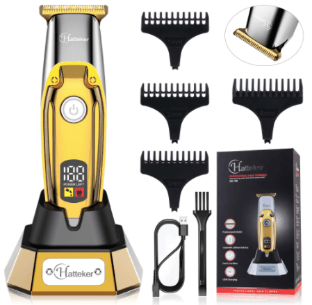 Hatteker Professional Outlining Hair Beard  Kit Body Trimmer with T Blade Electric - HATTEKER