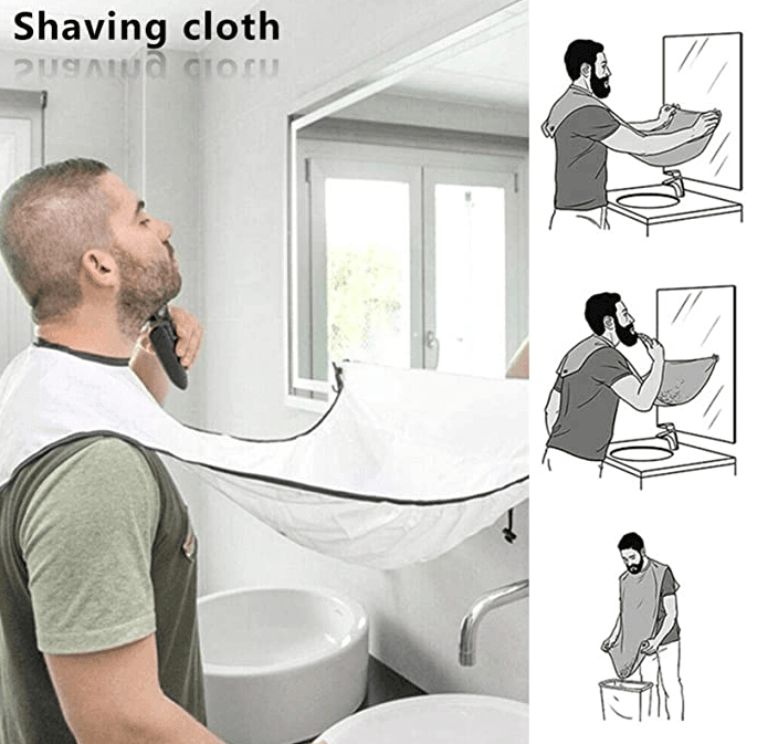 Beard Apron Trimming Catcher Cape for Men - HATTEKER