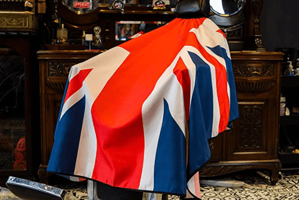 ENGLISH FLAG Barber Cape Hair Cutting Cape Waterproof Professional - HATTEKER