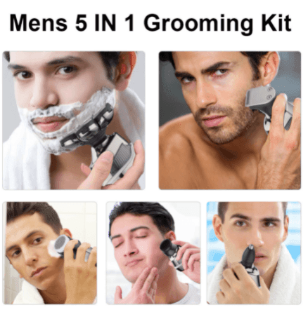 HATTEKER Blad hair clipper for Men 5 in 1 Electric Razor Multifunctional - HATTEKER