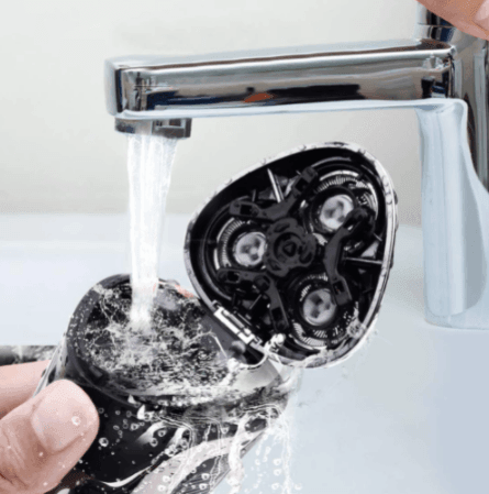 HATTEKER Electric Razor Wet & Dry Mens Electric Shaver with Pop-up 3D Rechargeable Rotary Shaver - HATTEKER