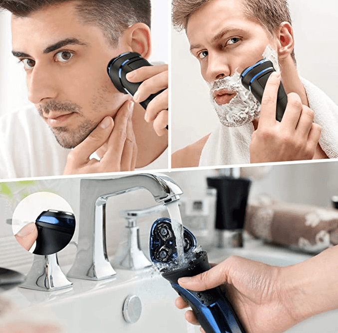 Hatteker Electric Shaverwith Pop-up Trimmer Waterproof - HATTEKER