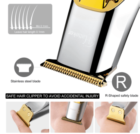 Hatteker Professional Outlining Hair Beard  Kit Body Trimmer with T Blade Electric - HATTEKER