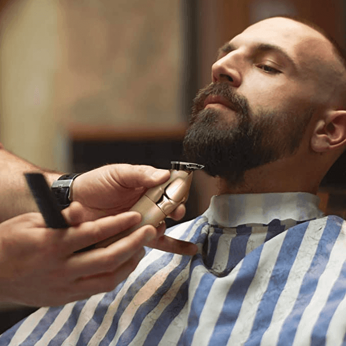 Hatteker Hair Clippers 0.1mm Beard Trimmer Cordless Gold Portable Rechargeable - HATTEKER