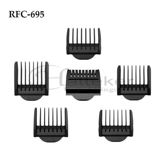 HATTEKER Comb Set Guide Adjustable Limit Comb 6 PCS Combs For HATTEKER RFC-695 - HATTEKER