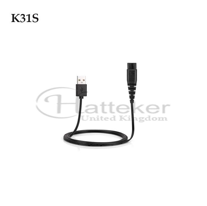 HATTEKER USB CABLE CHARGER FOR HATTEKER K31S CLIPPER - HATTEKER