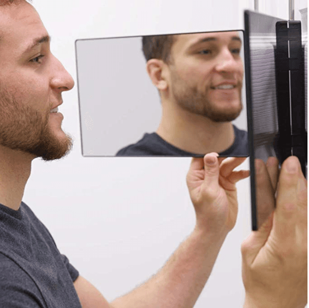 Back View 360 Mirror Self Cut - HATTEKER